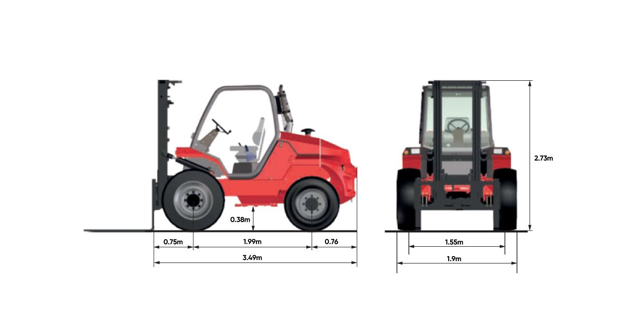 Manitou M26-4 Working Diagram