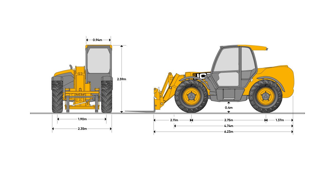 JCB 535-125 Working Diagram