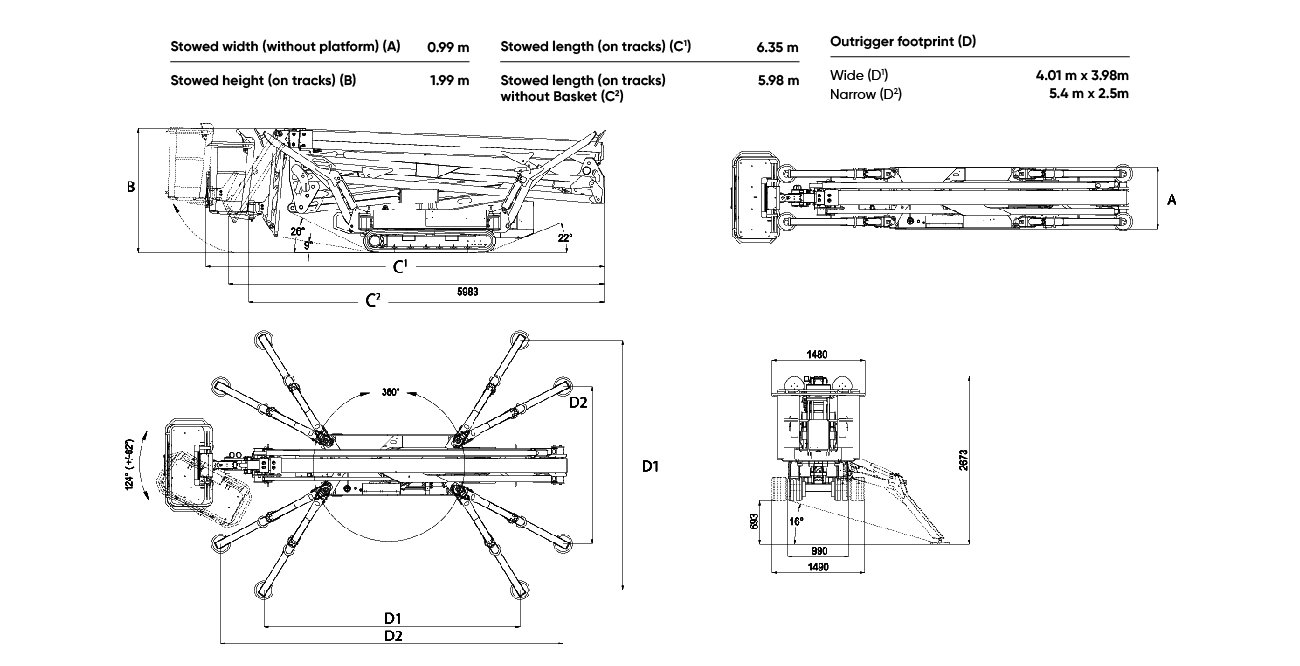 JLG Working Diargram