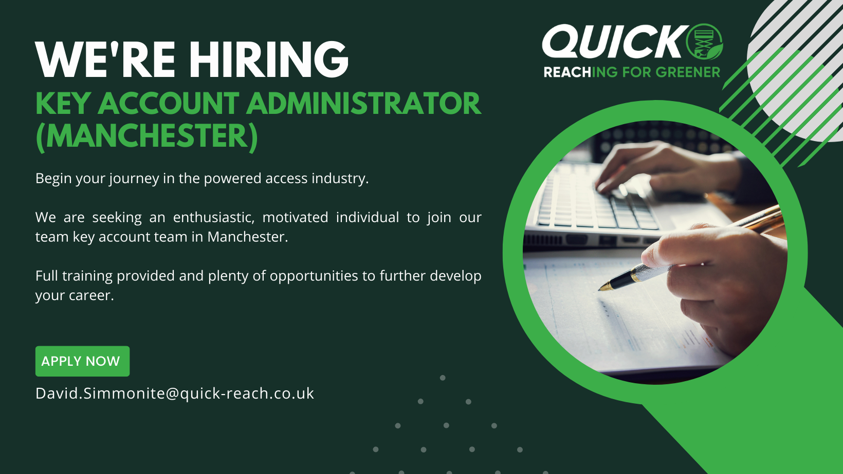 Key Account Administrator – Manchester